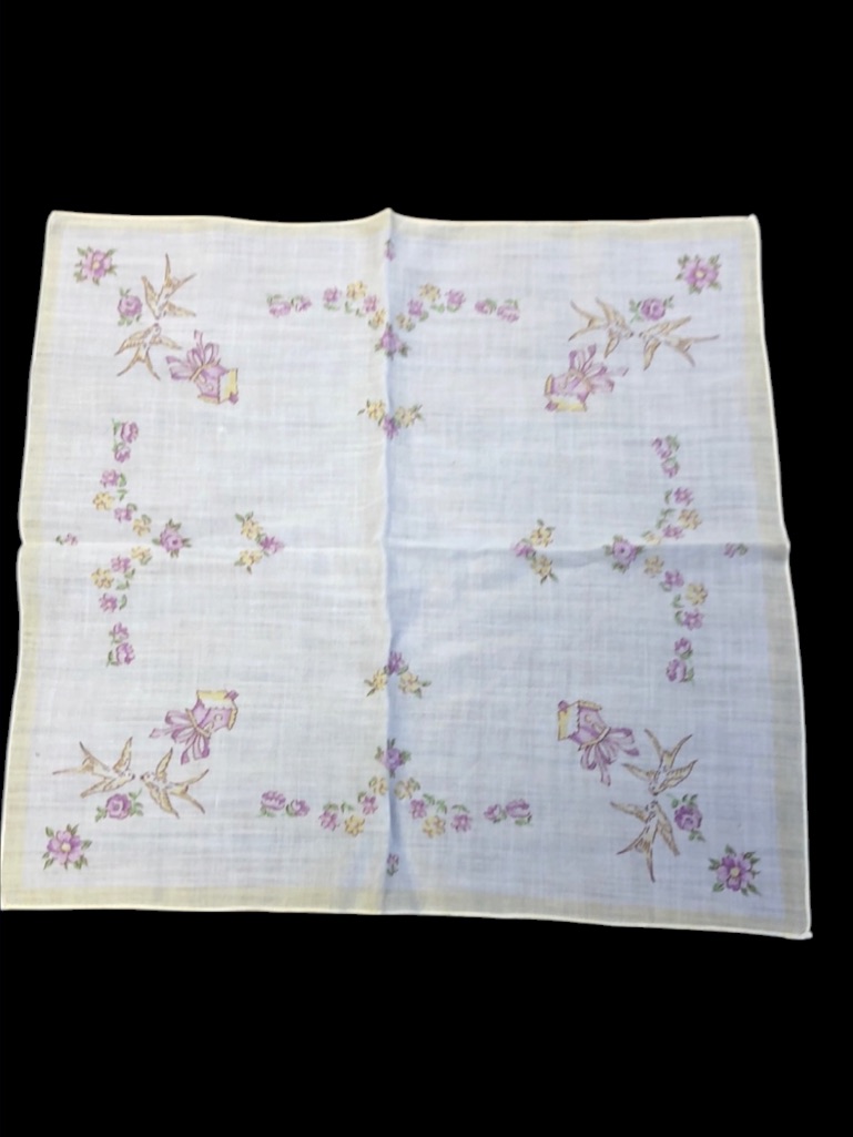 Vintage Handkerchief Or Pocket Square